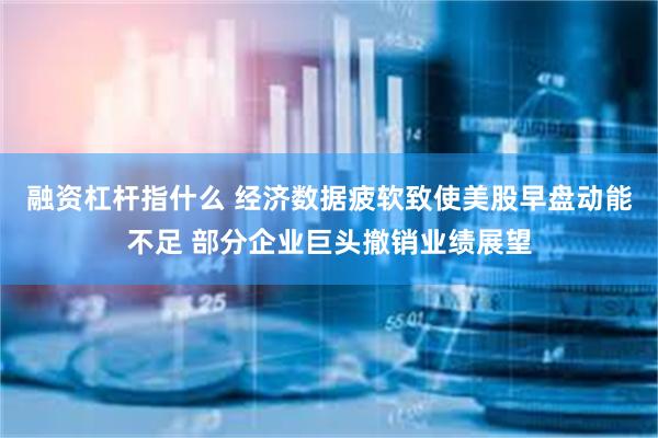 融资杠杆指什么 经济数据疲软致使美股早盘动能不足 部分企业巨头撤销业绩展望