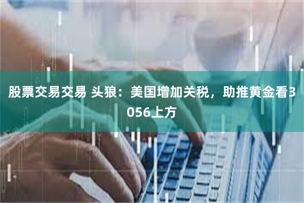 股票交易交易 头狼：美国增加关税，助推黄金看3056上方