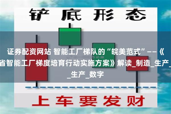 证券配资网站 智能工厂梯队的“皖美范式”——《安徽省智能工厂梯度培育行动实施方案》解读_制造_生产_数字