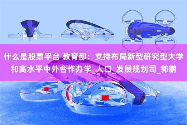 什么是股票平台 教育部：支持布局新型研究型大学和高水平中外合作办学_人口_发展规划司_郭鹏