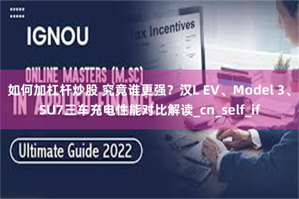 如何加杠杆炒股 究竟谁更强？汉L EV、Model 3、SU7三车充电性能对比解读_cn_self_if